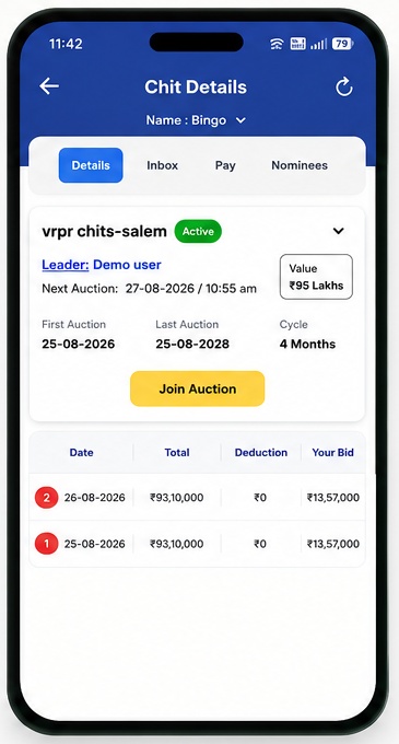 Namma Chit chit details screen